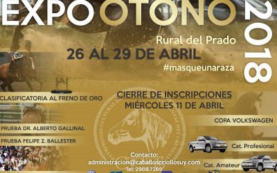 Hoy cierran las inscripciones para la Expo Otoño 2018!!