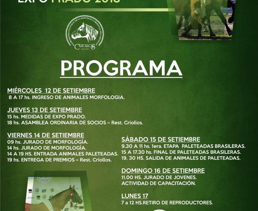 2018 Programa Expo Prado 2018