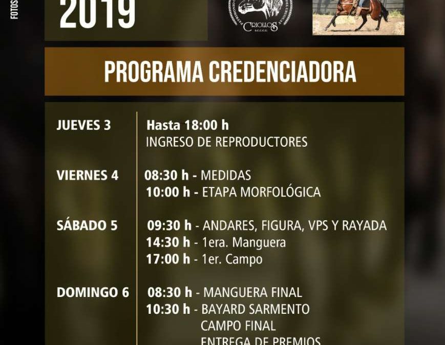Programa Credenciadora EXPO Salto 2019